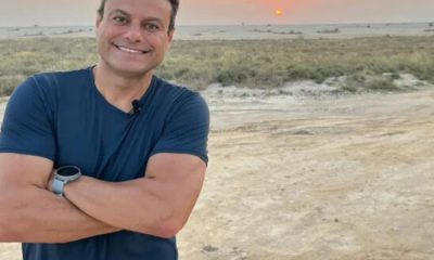 Repórter da Globo se assusta e empurra torcedor no Qatar