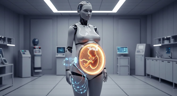 Projeto da empresa chinesa Kaiwa Technology propõe a criação de um robô humanoide com útero artificial para combater a crise de natalidade no país.