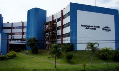 Fachada do prédio da Sefaz Mato Grosso