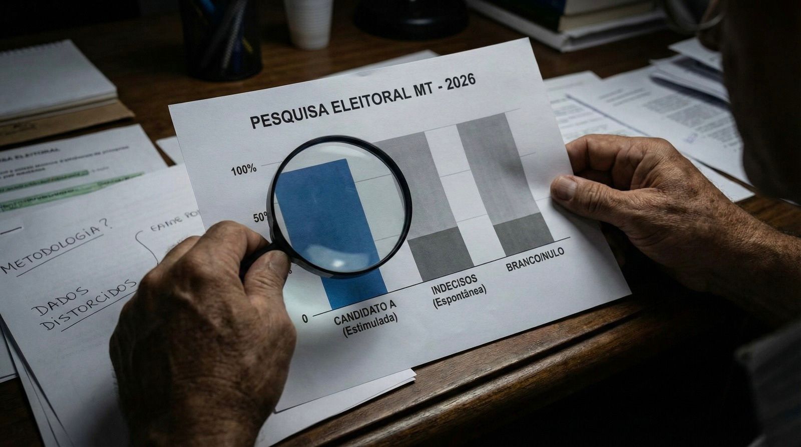 a diferença entre a "média" apresentada e o potencial real de votos de Mauro e Janaína