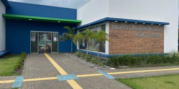 Fachada da Prefeitura de Nova Lacerda/MT