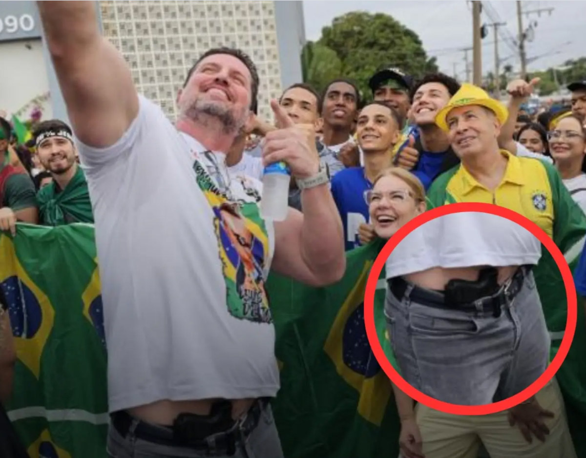 arma na Marcha para Jesus